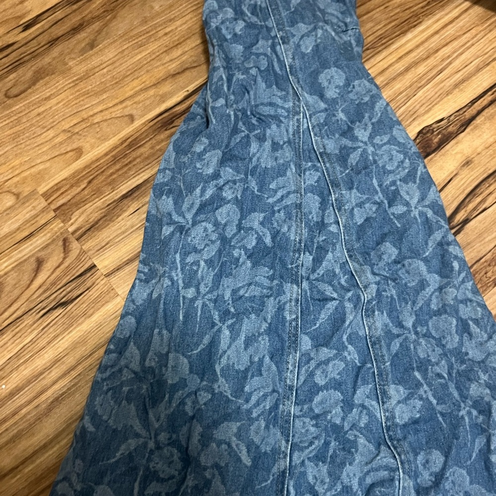Floral Denim Dress